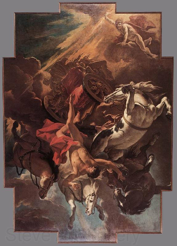 RICCI, Sebastiano Fall of Phaeton Spain oil painting art